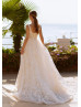 Beaded Ivory Lace Tulle Stunning Wedding Dress
